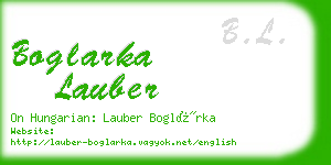 boglarka lauber business card